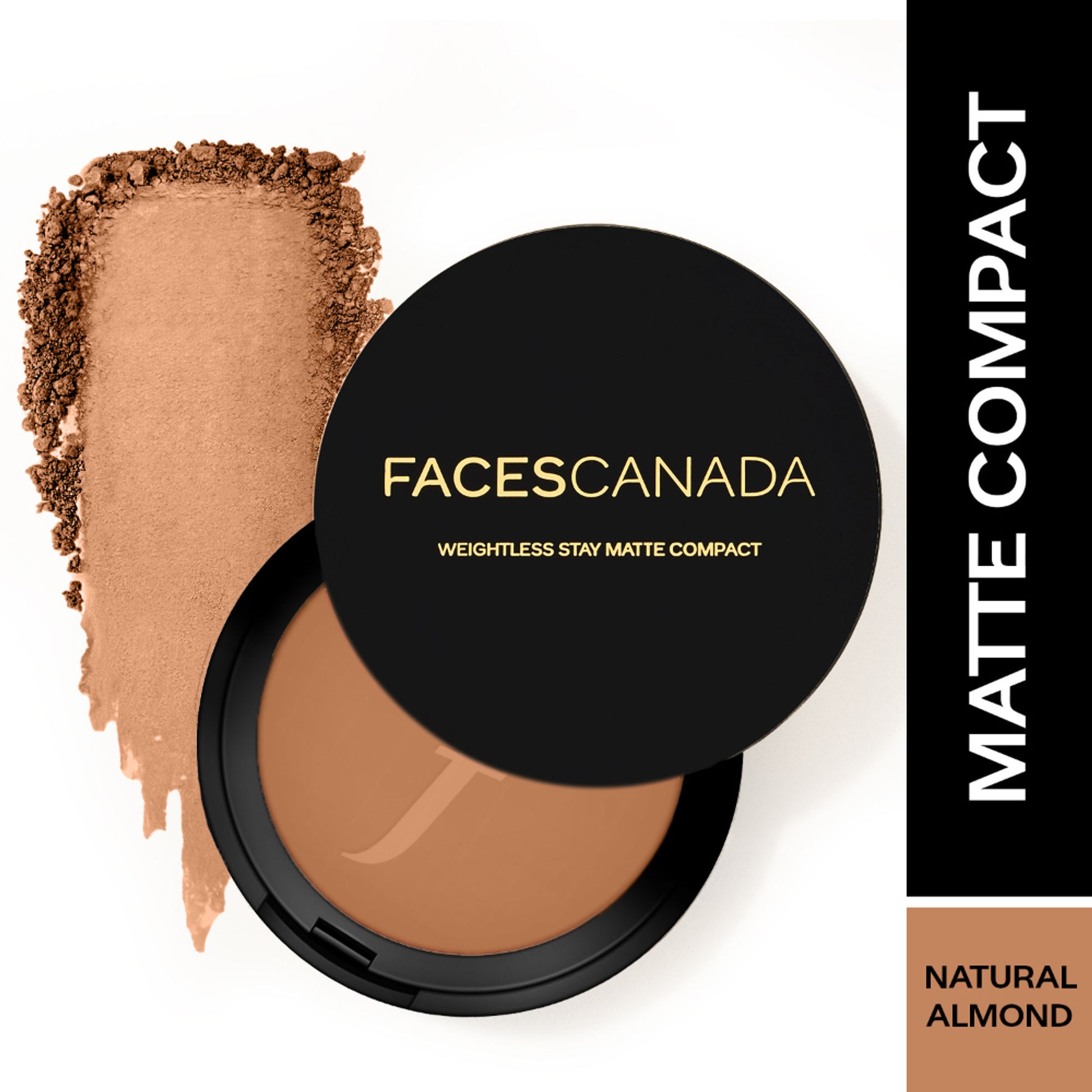 Faces Canada Weightless Stay Matte Compact SPF-20 Vitamin E & Shea Butter - Natural Almond 06