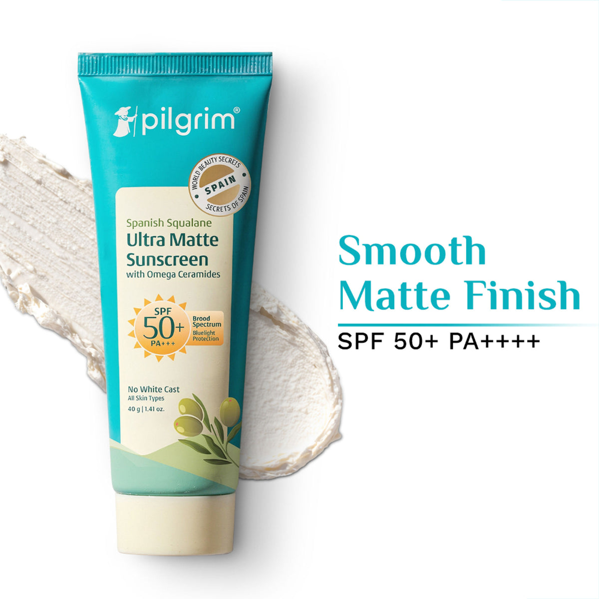 Pilgrim Ultra Matte Spf 50 Pa+++ Non-greasy & No White Cast Sunscreen
