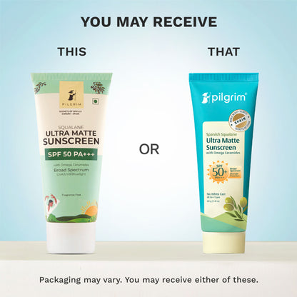 Pilgrim Ultra Matte Spf 50 Pa+++ Non-greasy & No White Cast Sunscreen