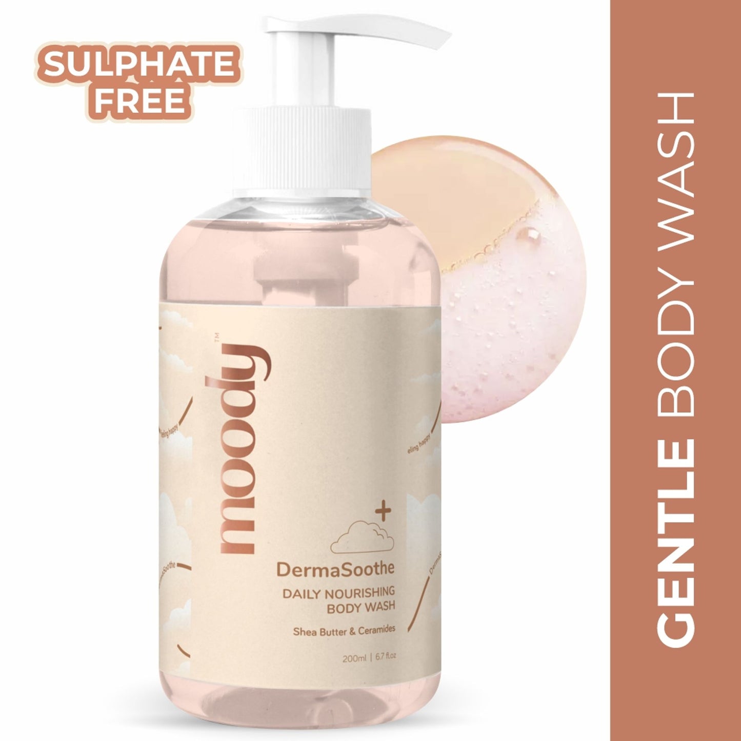 Moody DermaSoothe Softening Body Wash with Ceramides & Rice