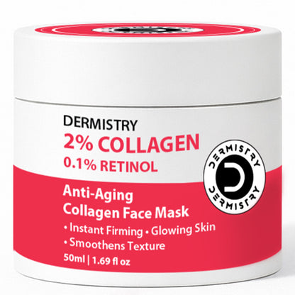 DERMISTRY Anti Aging Retinol Collagen Boost Face Pack Mask Instant Tightening Firming Glowing Skin