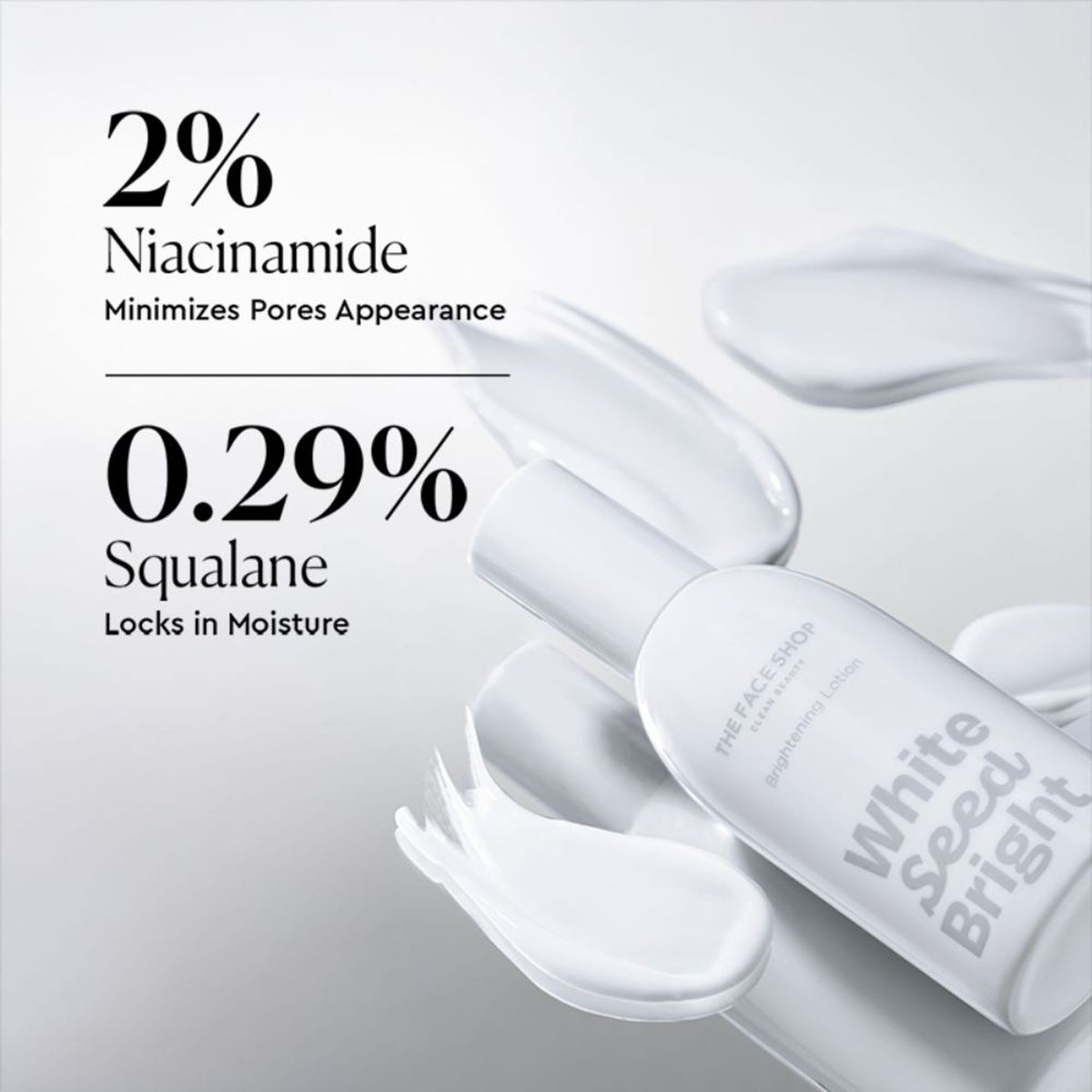 The Face Shop White Seed Brightening Lotion - Korean Moisturizer With Niacinamide for Even Skin Tone
