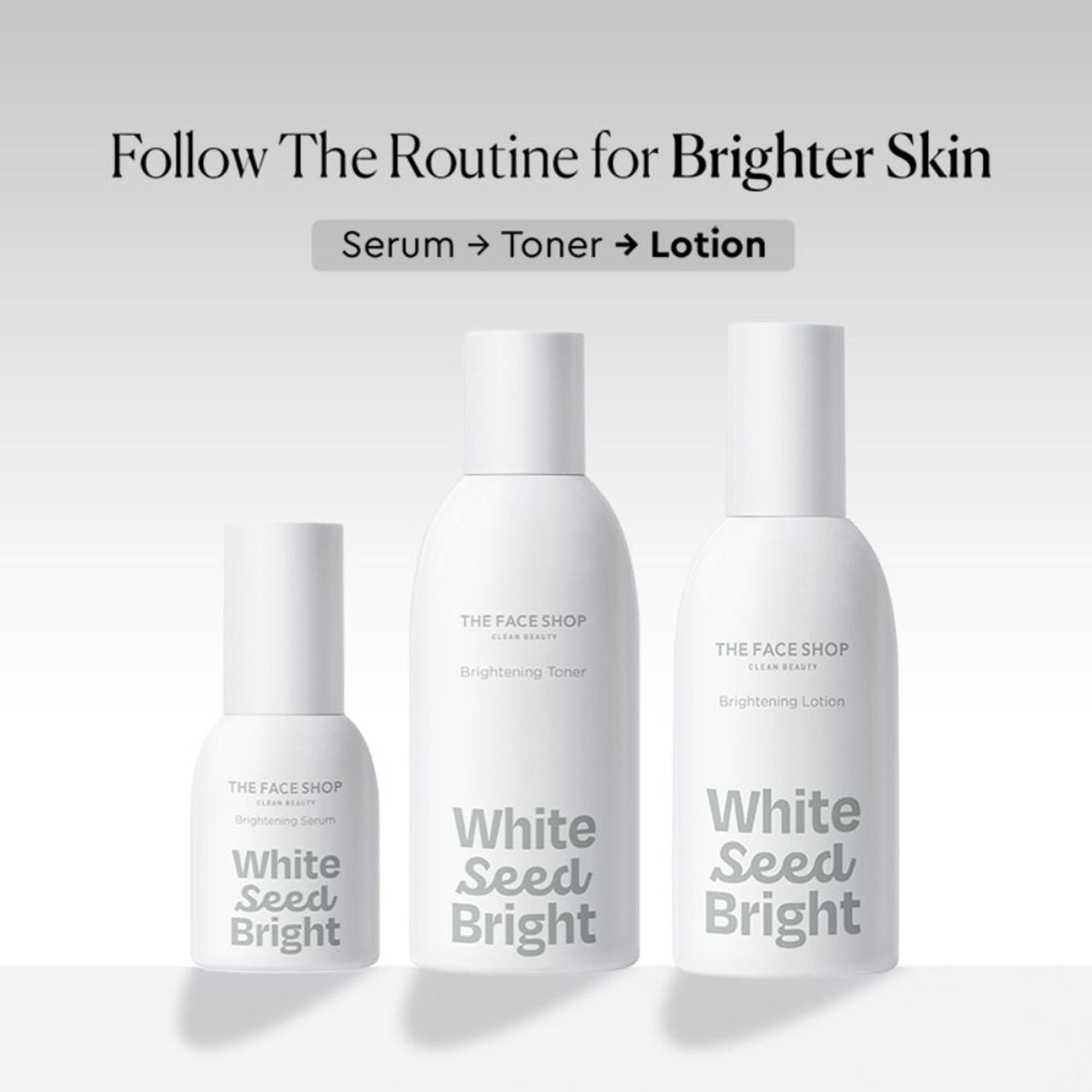 The Face Shop White Seed Brightening Lotion - Korean Moisturizer With Niacinamide for Even Skin Tone