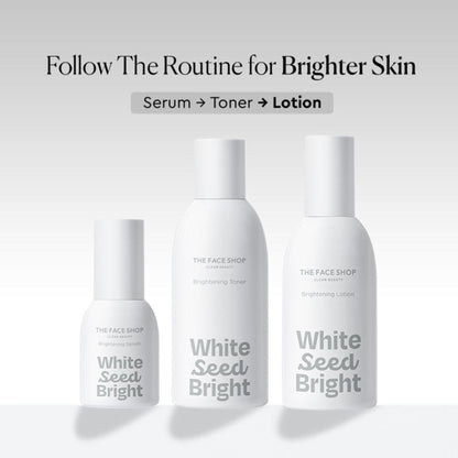 The Face Shop White Seed Brightening Lotion - Korean Moisturizer With Niacinamide for Even Skin Tone