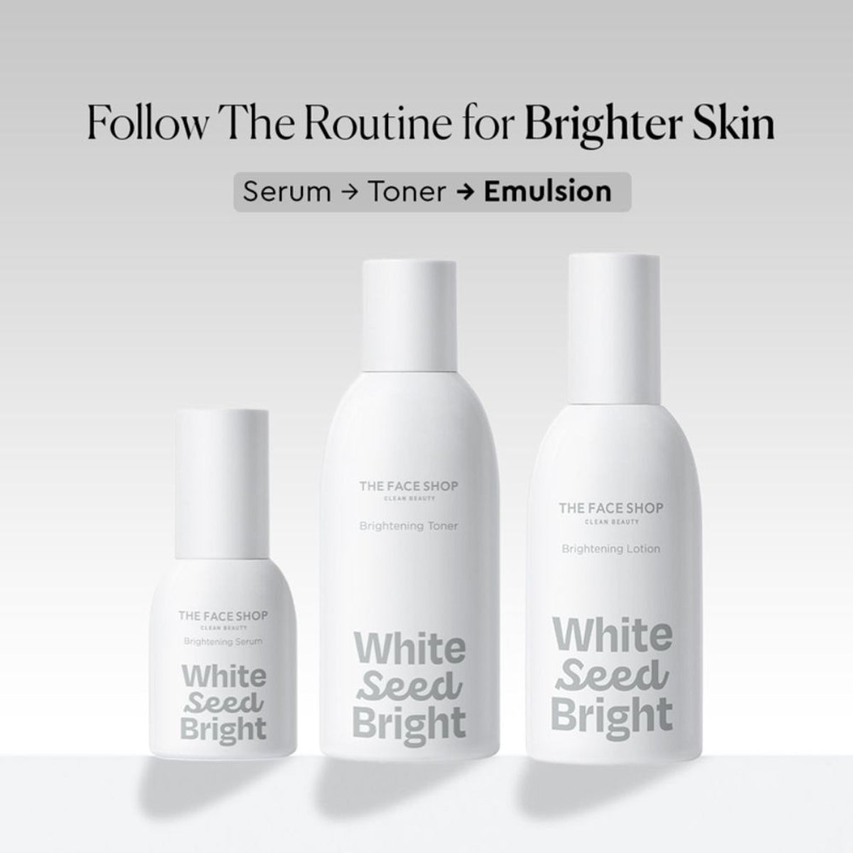 The Face Shop White Seed Brightening Lotion - Korean Moisturizer With Niacinamide for Even Skin Tone