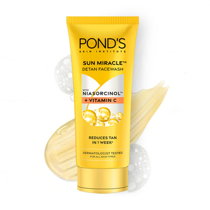 Ponds Sun Miracle Detan Facewash With Vitamin C & Niacinamide