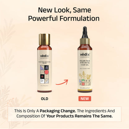 Vedix Hair Oil Dry Scalp & Straight Hair - Niryath Root Stimulating Hair Oil