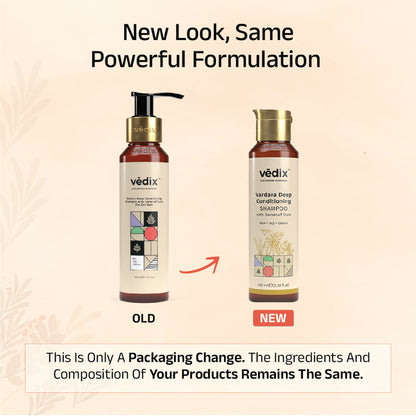 Vedix Dandruff Shampoo - Dry Hair - Vardara Deep Conditioning Dandruff Shampoo