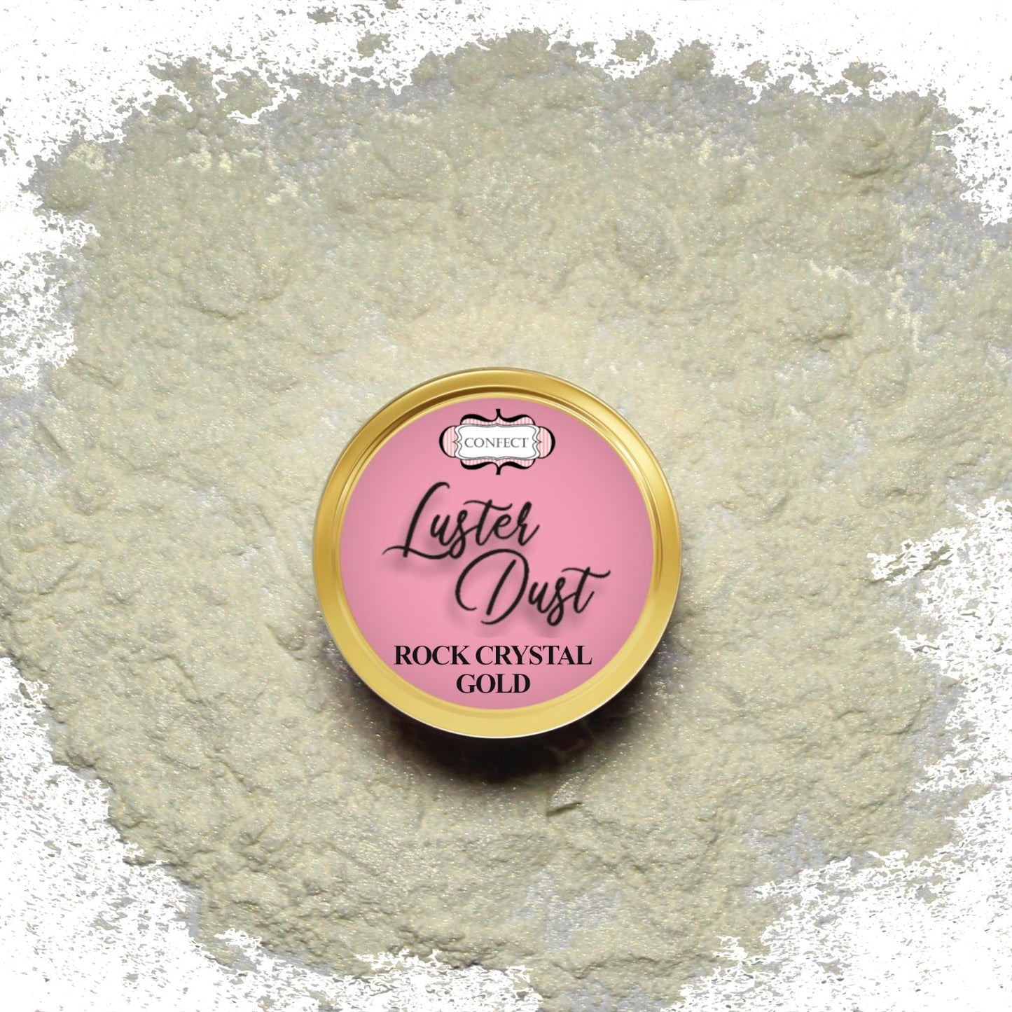 Confect Edible Luster Dust – Pack of 5 | Silver, Gold, Crystal, Blue, Purple |