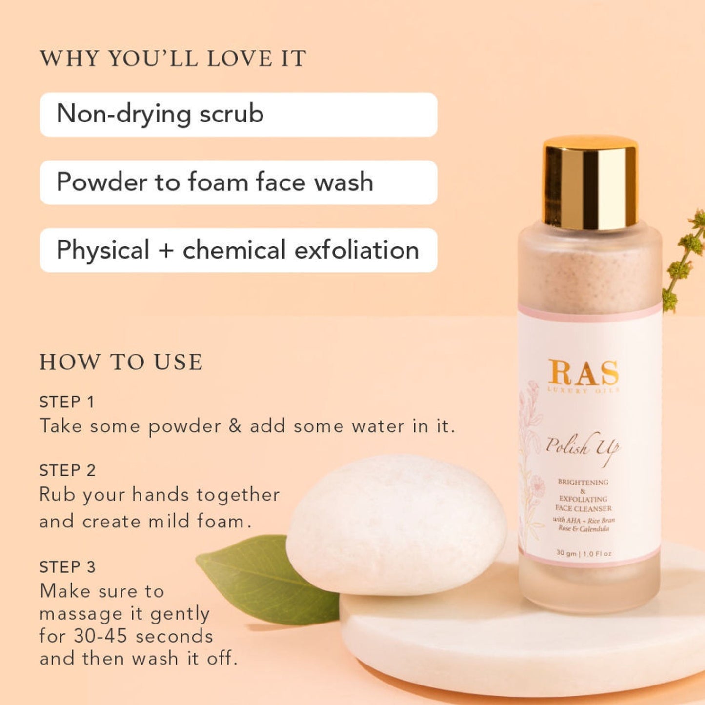 Ras Luxury Oils Polish Up Exfoliating Face Cleanser