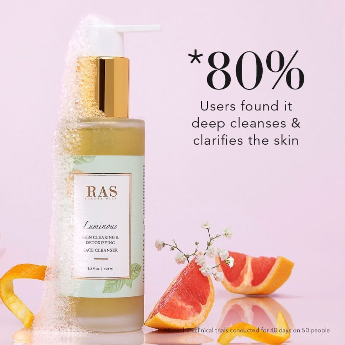 RAS Luxury Oils Luminous Skin Clearing Face Wash Cleanser