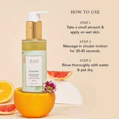 RAS Luxury Oils Luminous Skin Clearing Face Wash Cleanser