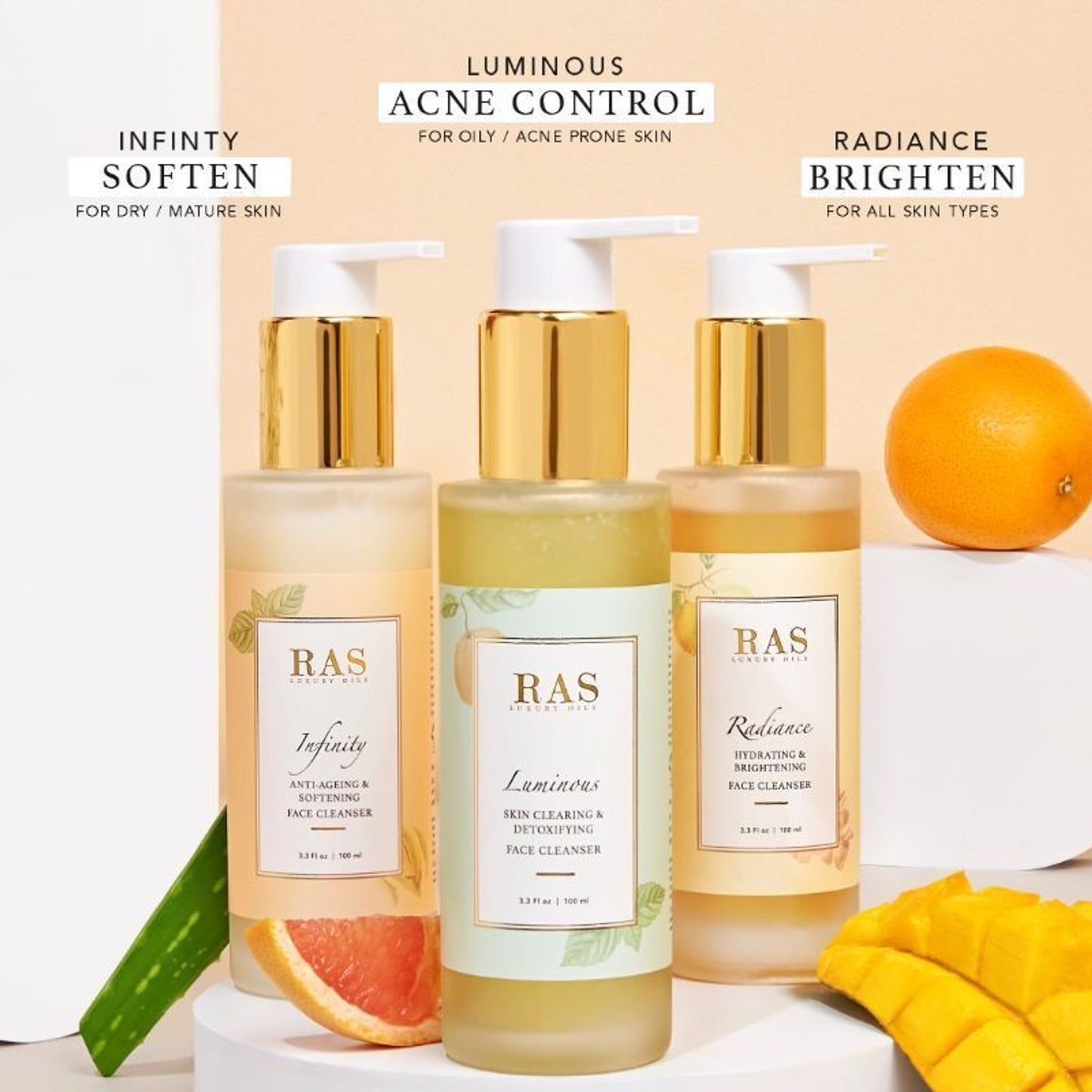 RAS Luxury Oils Infinity Anti Ageing Creme Face Wash Cleanser