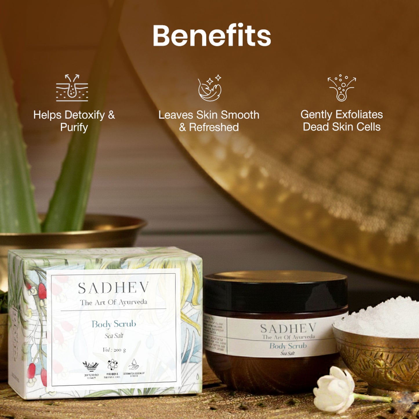 SADHEV Sea Salt Body Scrub
