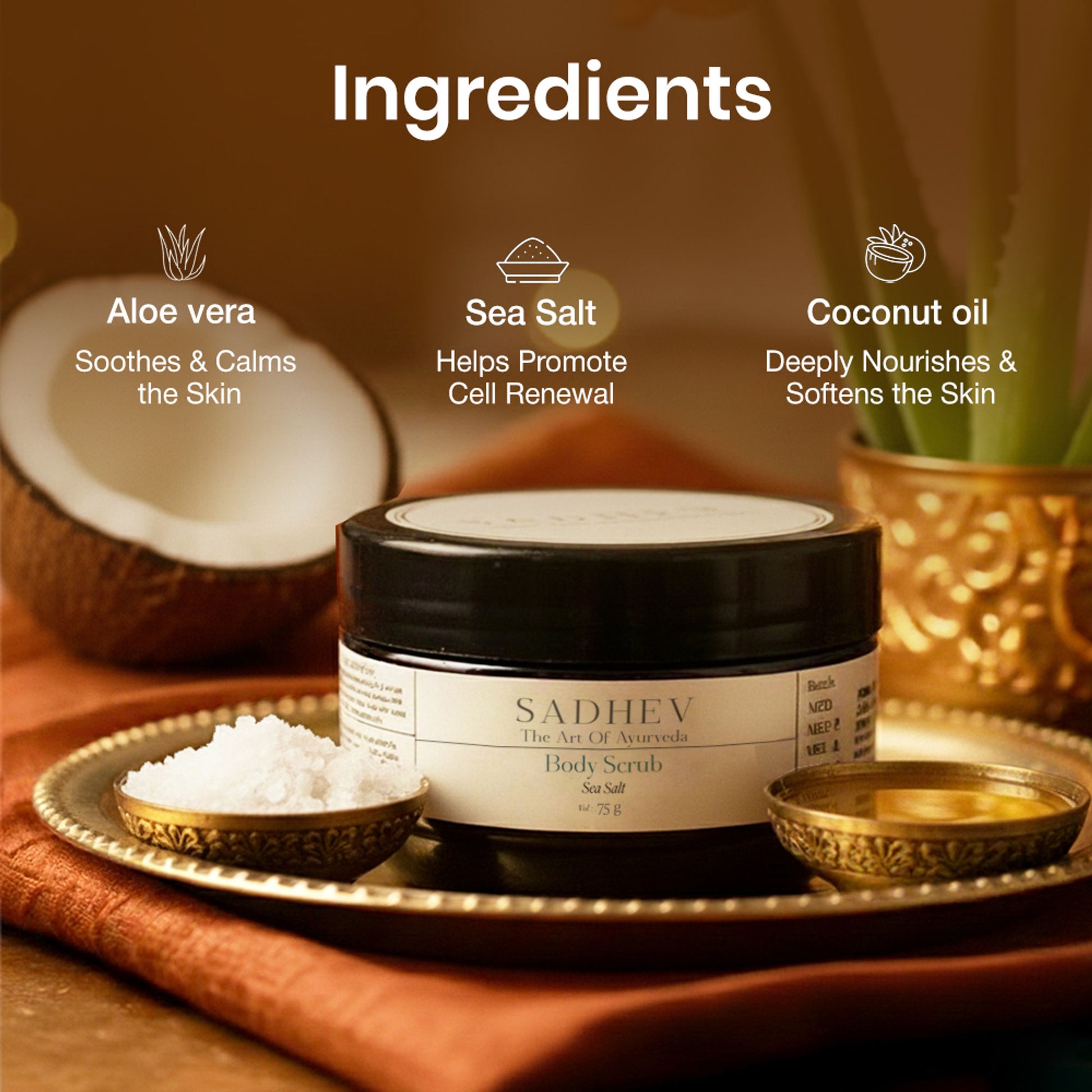 SADHEV Sea Salt Body Scrub