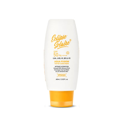 Eclipse Solaire Aqua Fusion Tinted Sunscreen 5X Protection Non-Greasy, All Skin Types SPF 50 Pa++++