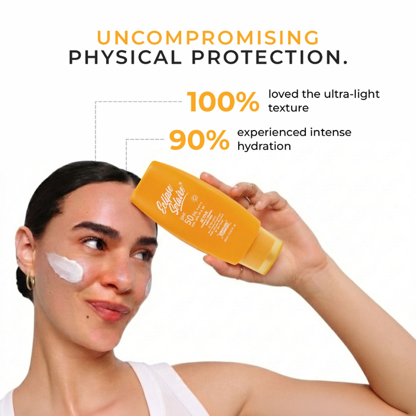 Eclipse Solaire Active Sunscreen SPF 50 PA+++ for All Skin Types No White Cast