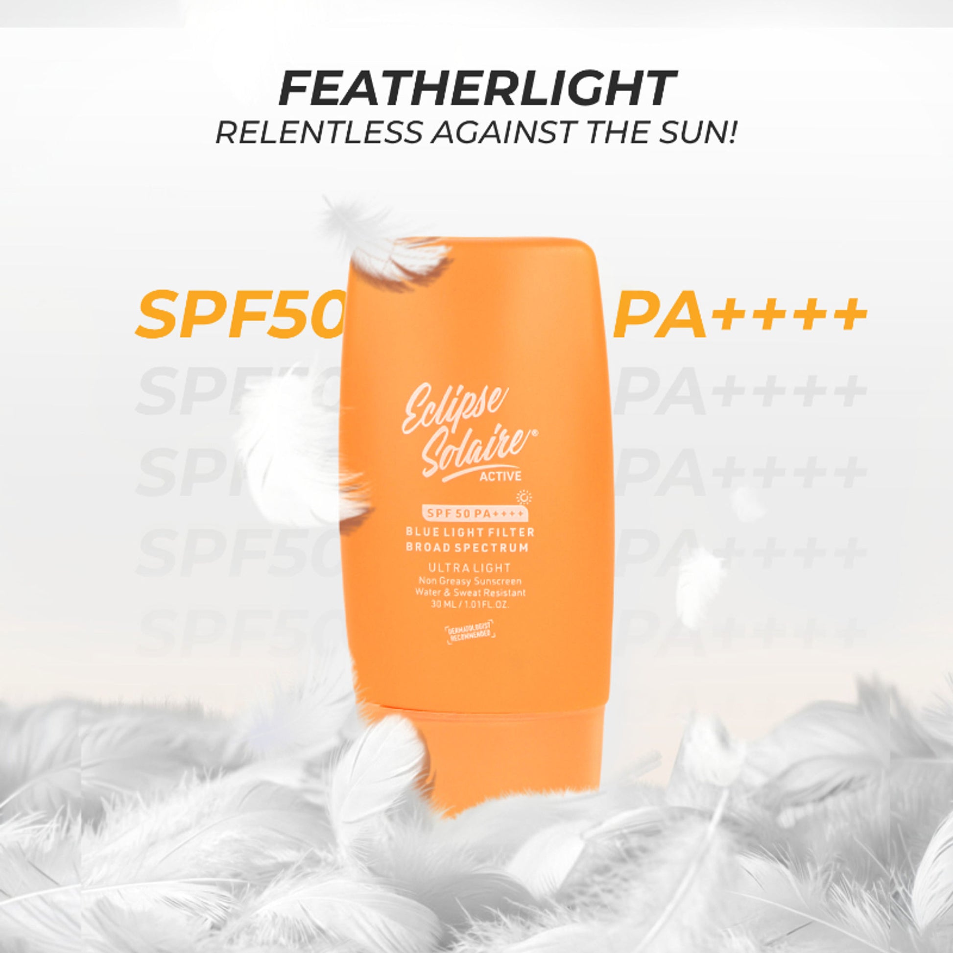 Eclipse Solaire Active Sunscreen SPF 50 PA+++ for All Skin Types No White Cast