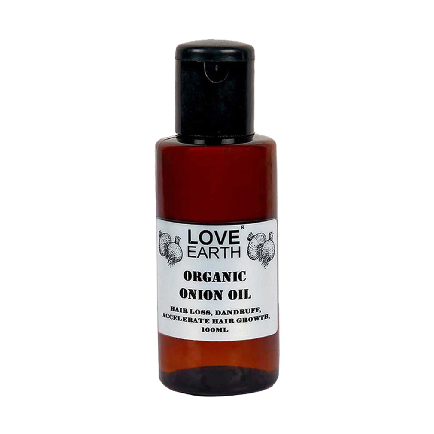 Love Earth Organic Onion Hair Oil prevents Hair Fall Dandruff & Accelerates Hair Growth