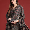 Indyancart IE Floral Printed Pure Cotton Kurta With Trousers & Dupatta