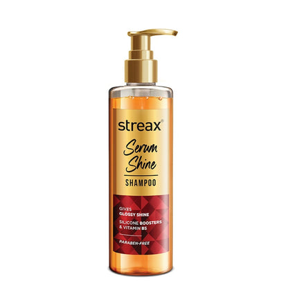 Streax Serum Shine Paraben Free Shampoo For Frizzy & Dry Hair With Silicon Boosters