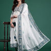 Dhiyona IE Women Floral Printed Empire Pure Cotton Kurta with Trousers & Dupatta
