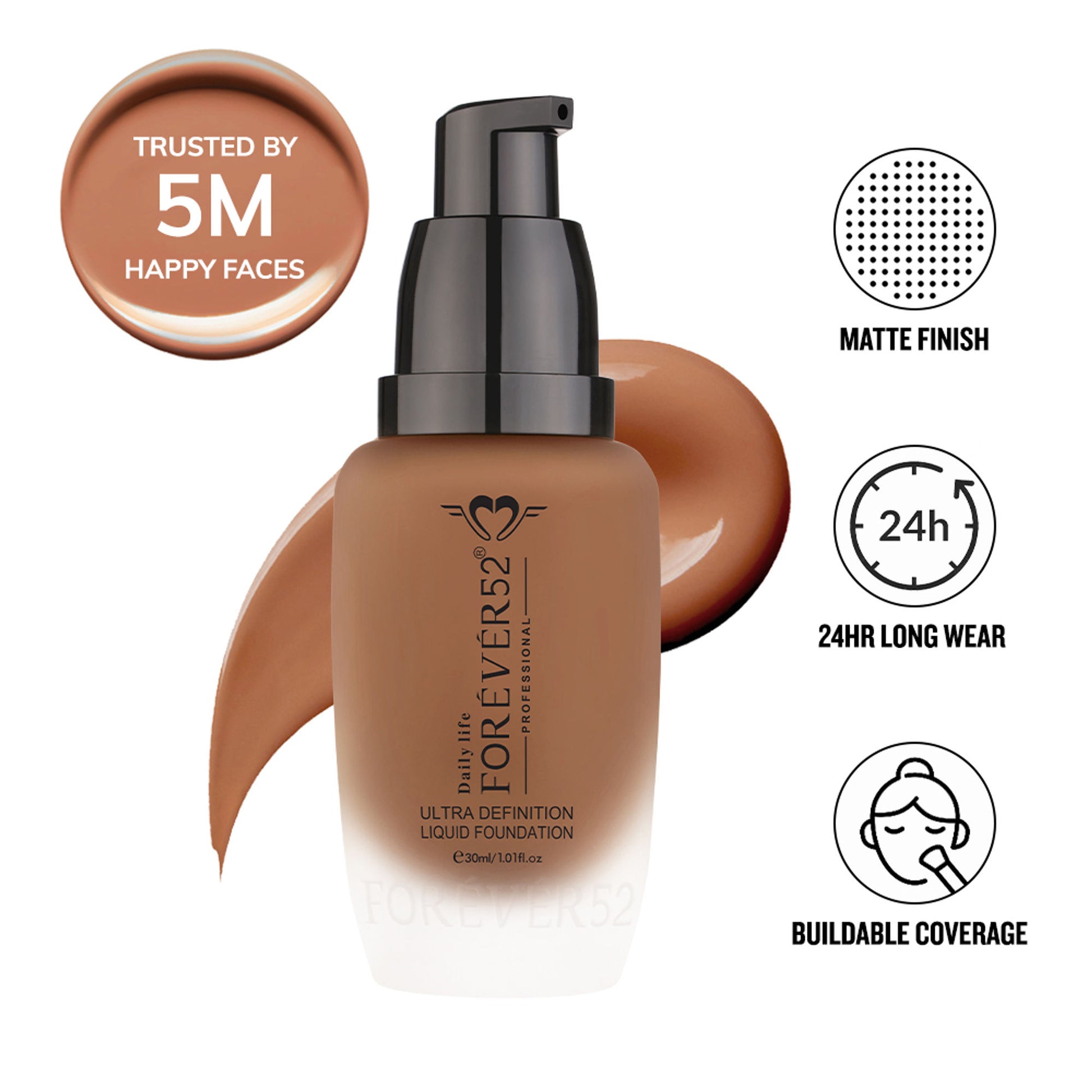 Daily Life Forever52 Ultra Definition Liquid Foundation - Brownie