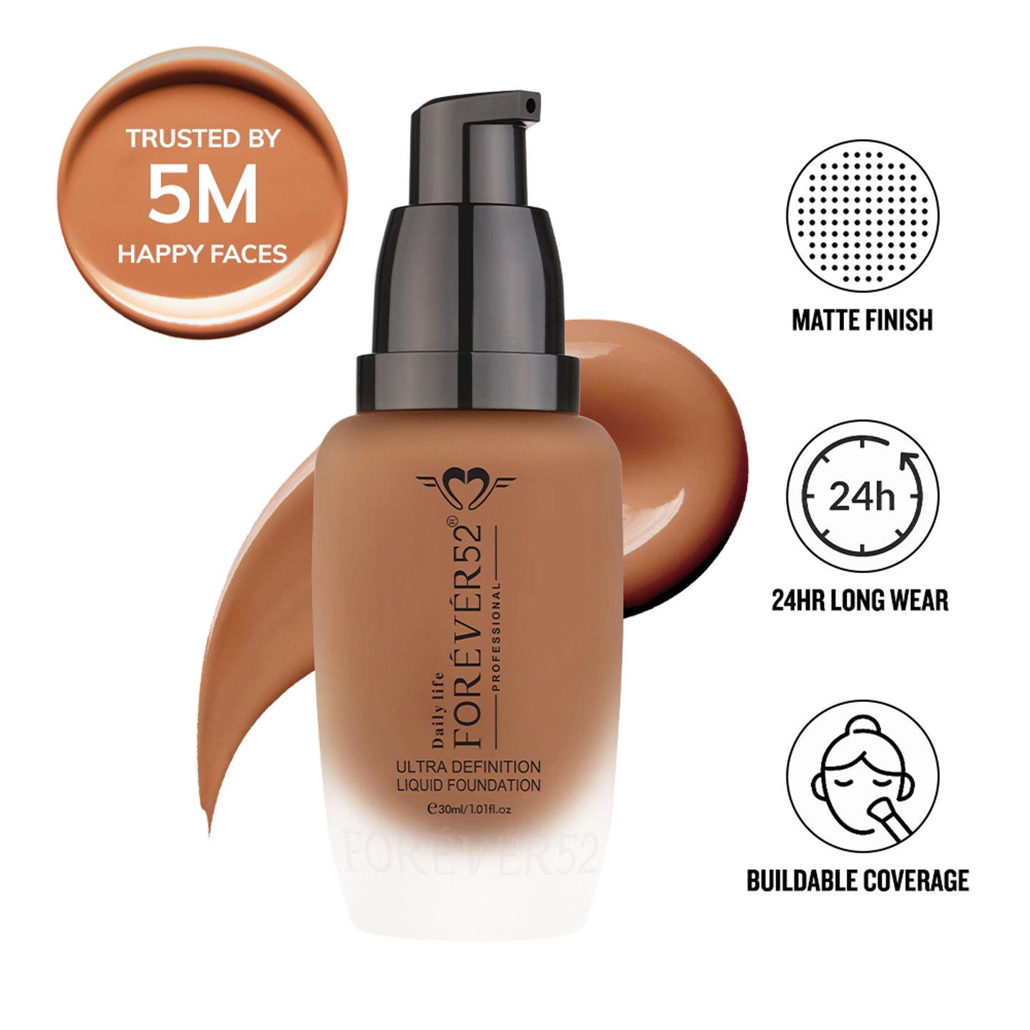 Daily Life Forever52 Ultra Definition Liquid Foundation - Caramel