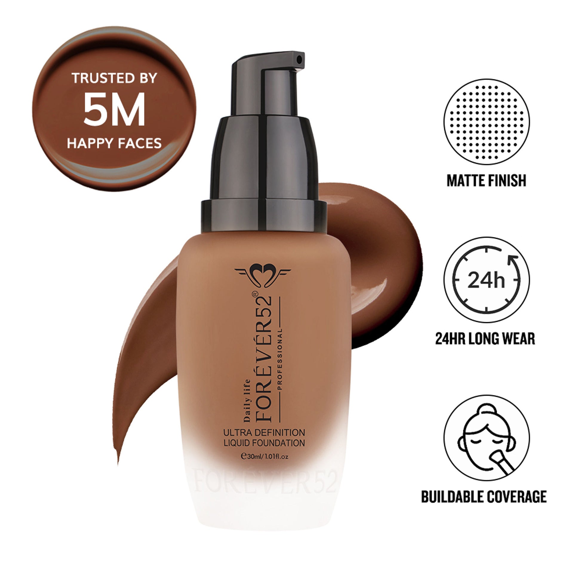 Daily Life Forever52 Ultra Definition Liquid Foundation - Smoke