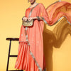 Indyancart VA Women Ethnic Motifs Organza Spaghetti Straps Kurta Set