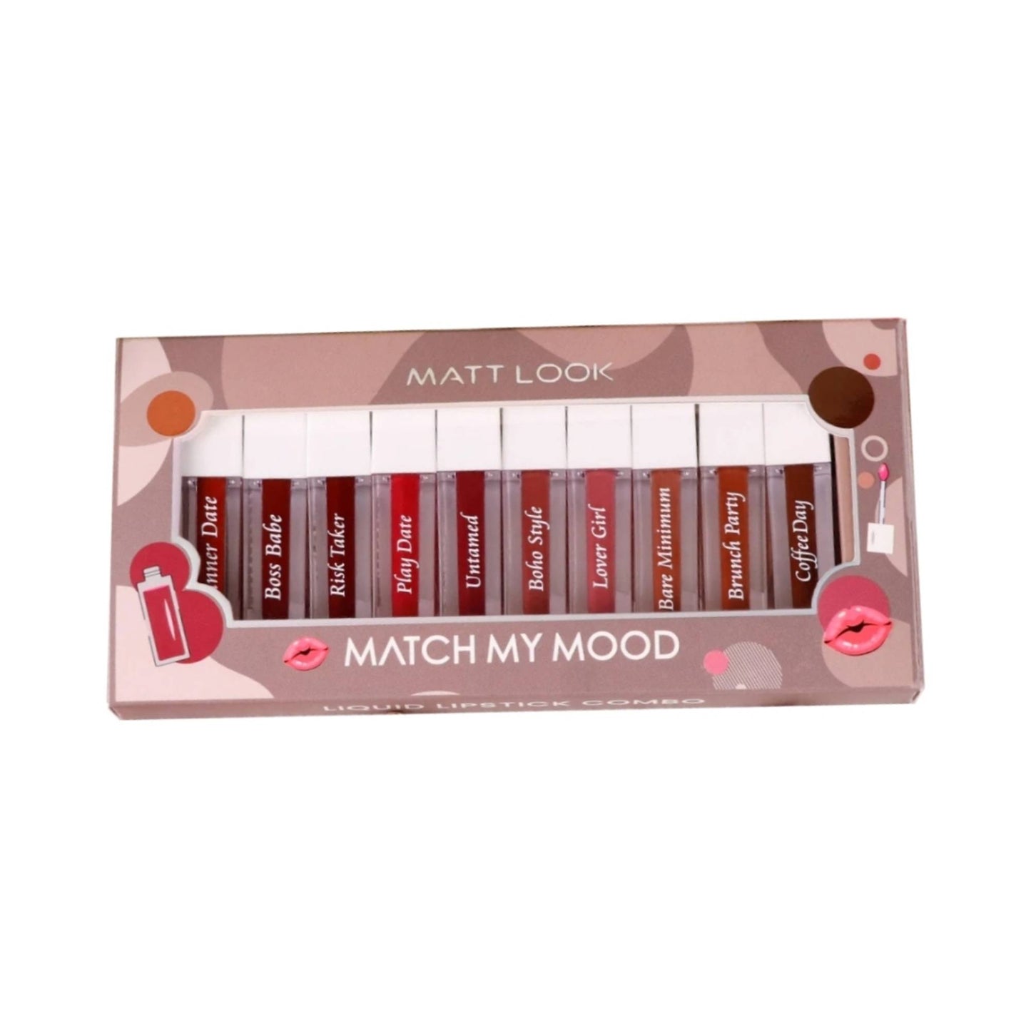 Matt look Match My Mood Lipstick In Multi Shades