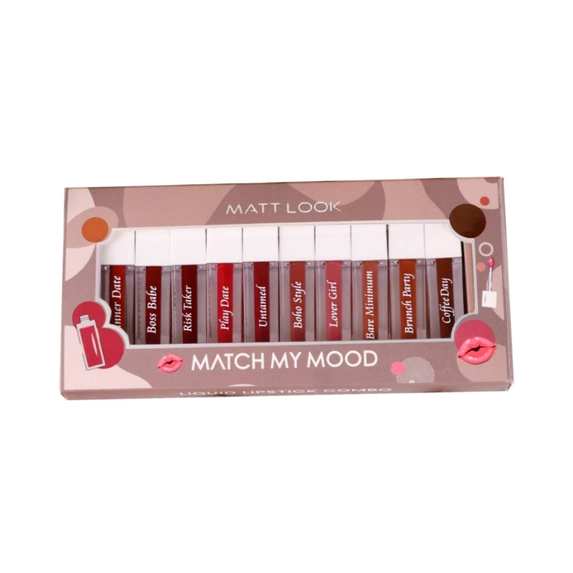 Matt look Match My Mood Lipstick In Multi Shades