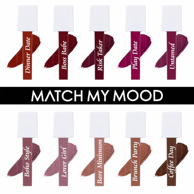 Matt look Match My Mood Lipstick In Multi Shades