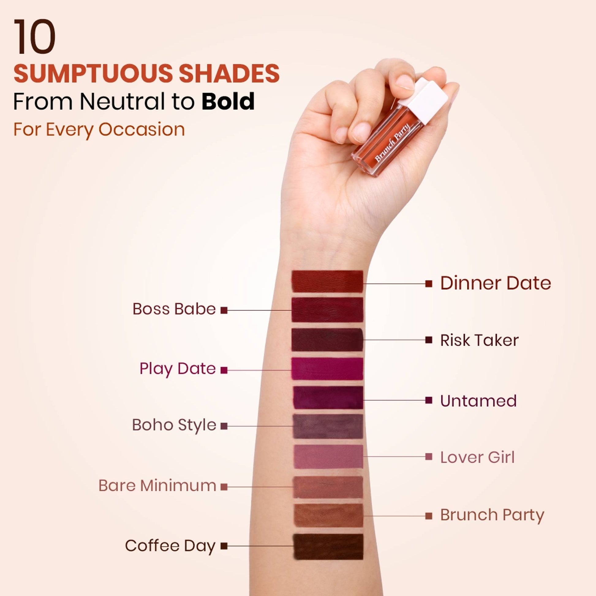 Matt look Match My Mood Lipstick In Multi Shades