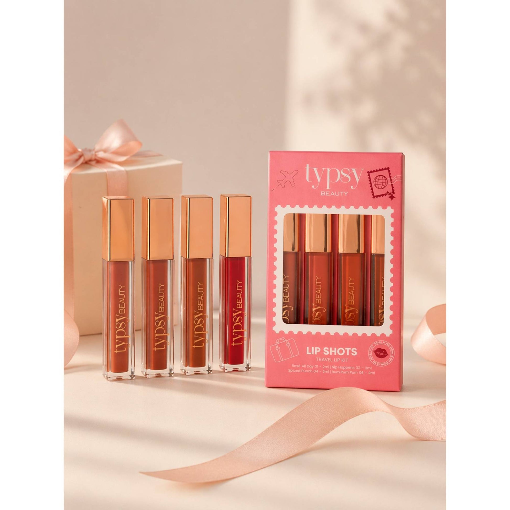 Typsy Beauty Lip Shots Mini Liquid Lipstick Combo Set - (Pack Of 4)