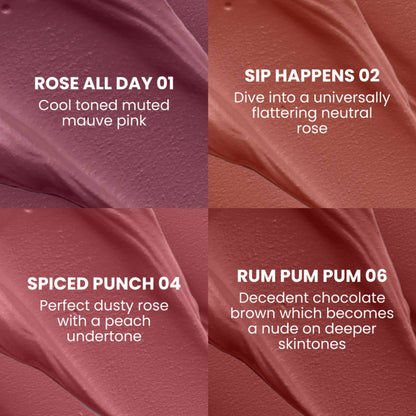 Typsy Beauty Lip Shots Mini Liquid Lipstick Combo Set - (Pack Of 4)