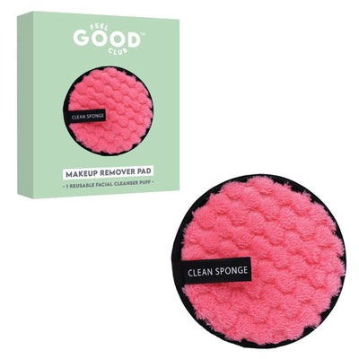 Feel Good Club Makeup Remover Pad - Reusable Soft & Gentle Puff For Face Skin Cleansing (1 Pc)