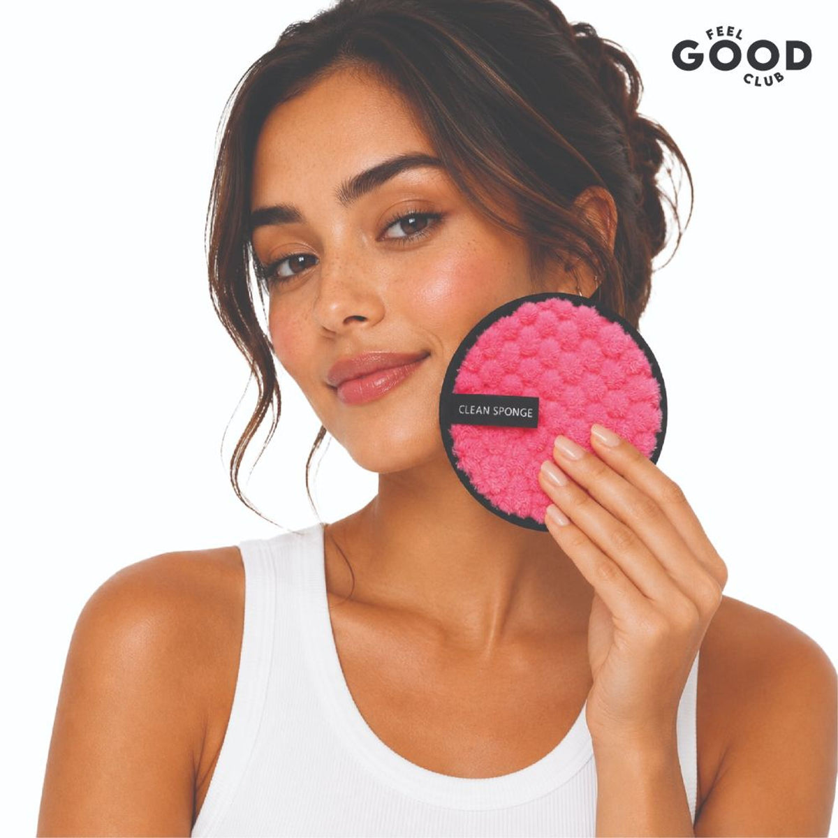 Feel Good Club Makeup Remover Pad - Reusable Soft & Gentle Puff For Face Skin Cleansing (1 Pc)