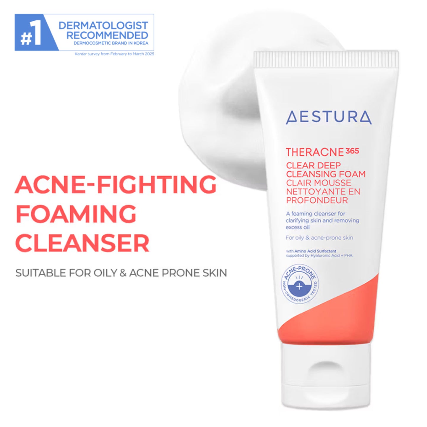 Aestura Theracne365 Clear Deep Cleansing Foam