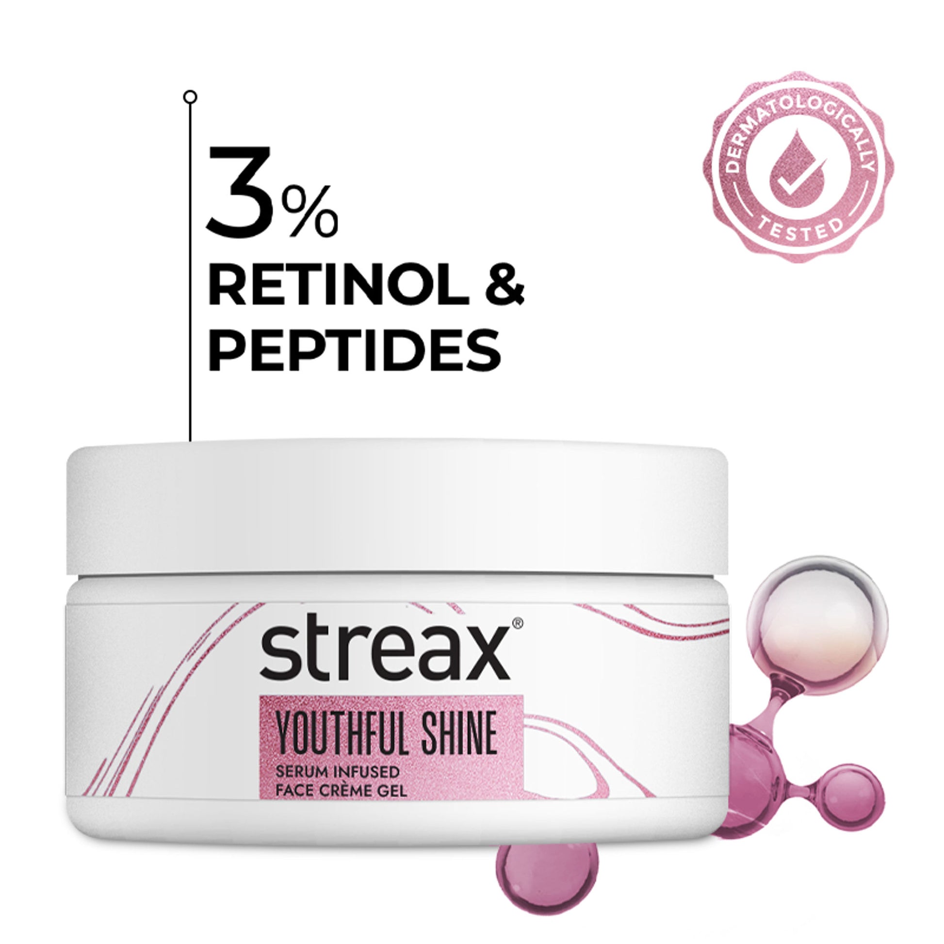 Streax Youthful Shine Serum Infused Face Cream Gel
