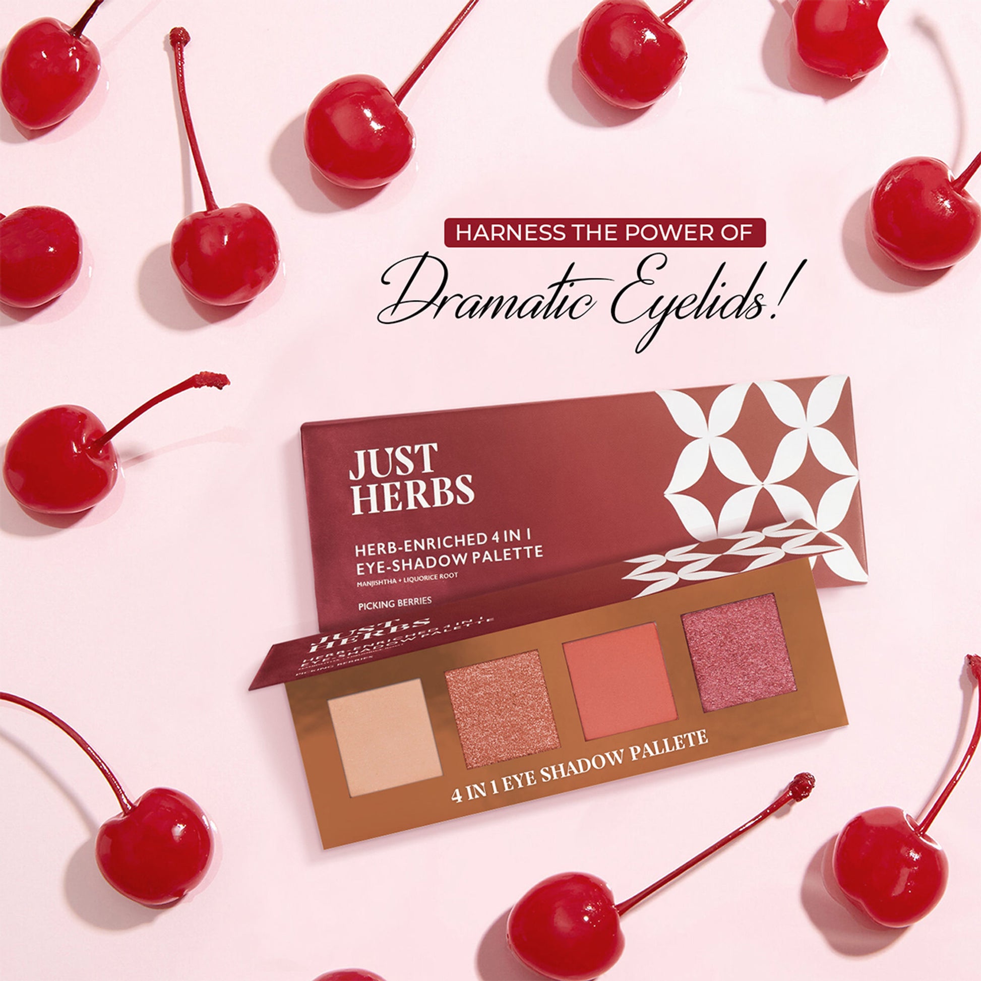Just Herbs 4 in 1 Eye Shadow Pallette - Picking Berries
