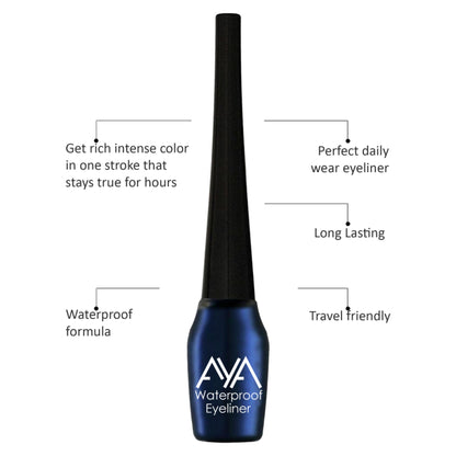 AYA Waterproof Eyeliner - Green And Blue (Set of 2)