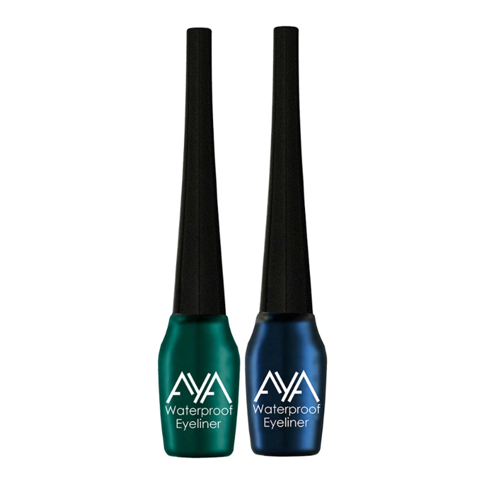 AYA Waterproof Eyeliner - Green And Blue (Set of 2)