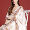 Dhiyona IE Ethnic Motifs Printed Empire Mirror Work Pure Cotton Kurta Set