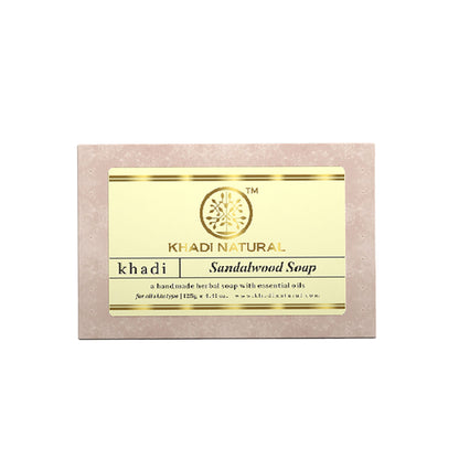 Khadi Natural Sandalwood Handmade Soap Treat Acne & Moisturize Skin