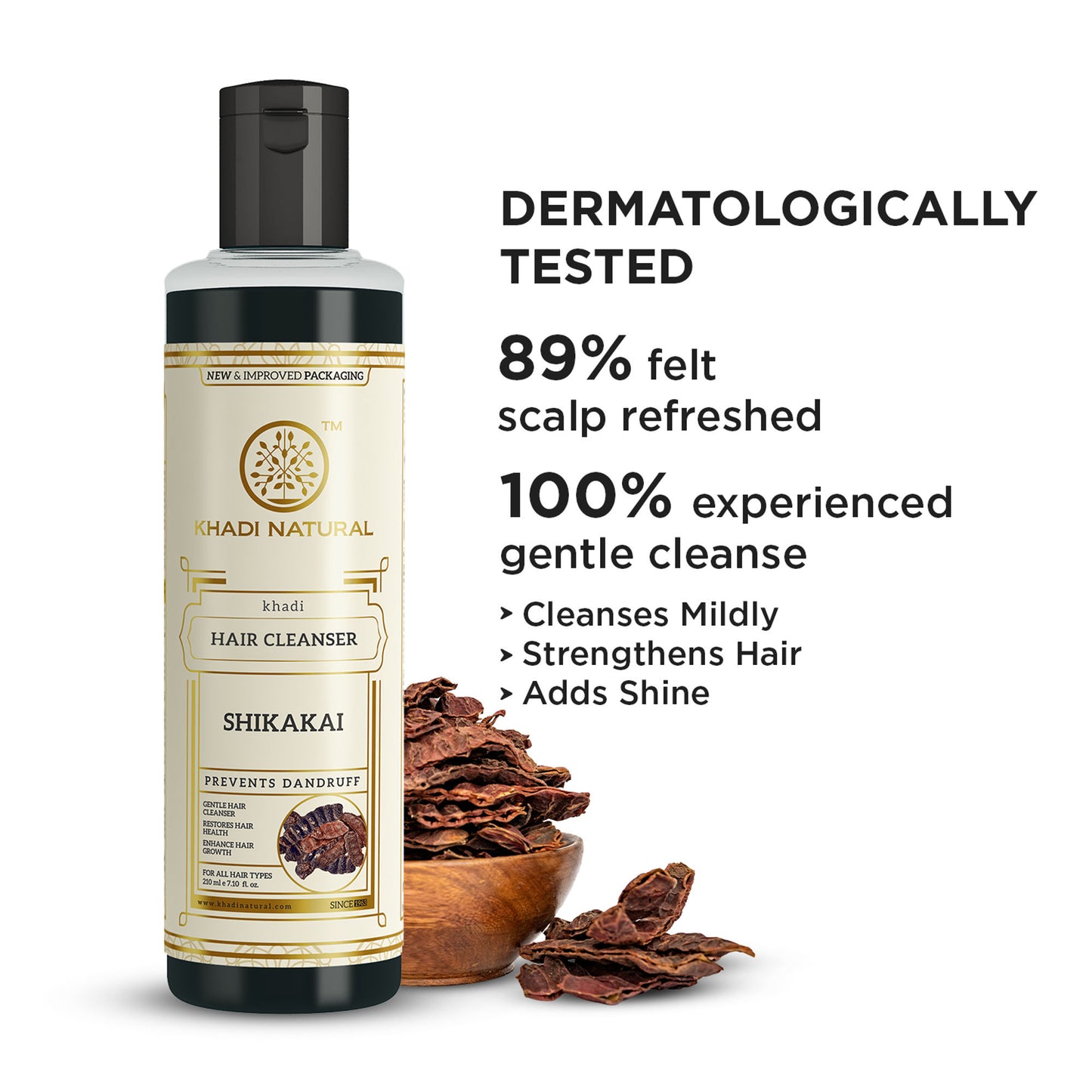 Khadi Natural Shikakai Hair Cleanser/Shampoo Prevents Dandruff