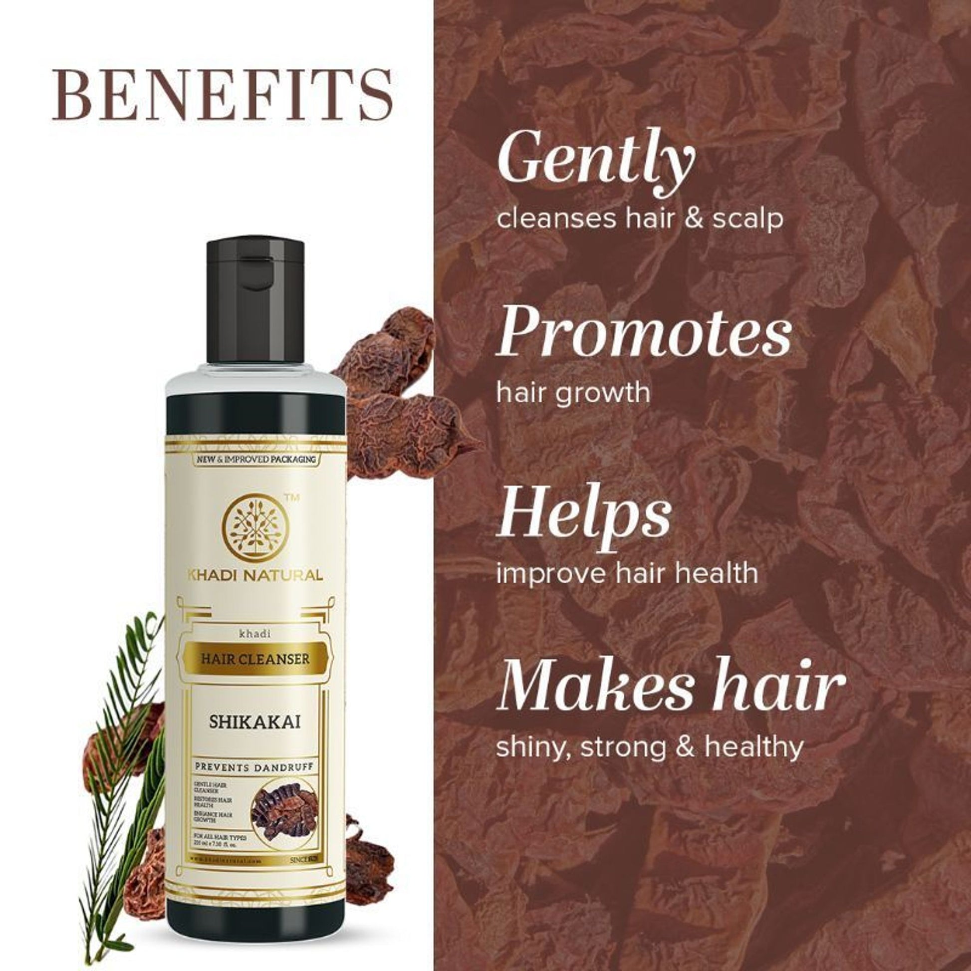 Khadi Natural Shikakai Hair Cleanser/Shampoo Prevents Dandruff
