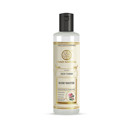 Khadi Natural Pure Rose Water Toner for Everyday Floral Freshness