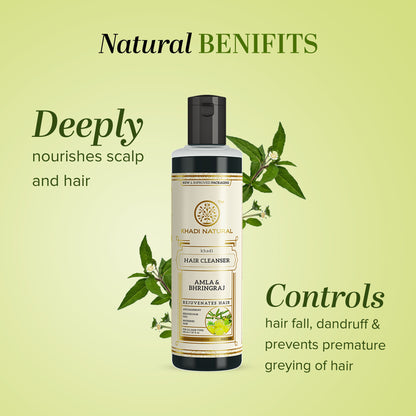 Khadi Natural Amla & Bhringraj Hair Cleanser/Shampoo Scalp & Hair cleanser