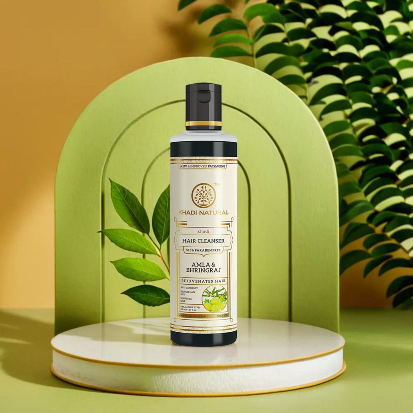 Khadi Natural Amla & Bhringraj Hair Cleanser/Shampoo SLS Paraben Free For All hair types